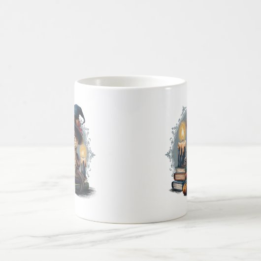 Cartoon Snake: Gothic, Halloween Vibes Koffiemok (Center)