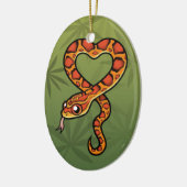 Cartoon Snake Keramisch Ornament (Links)