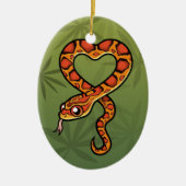 Cartoon Snake Keramisch Ornament (Voorkant)