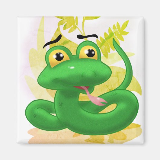 Cartoon Snake Magneet (Voorkant)