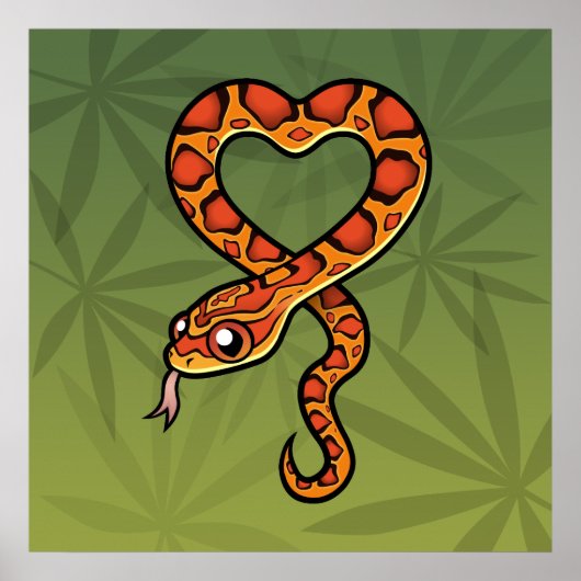 Cartoon Snake Poster (Voorkant)