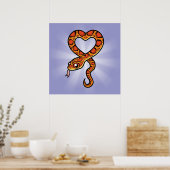 Cartoon Snake Poster (Keuken)