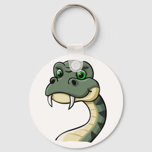Cartoon Snake Sleutelhanger (Voorkant)