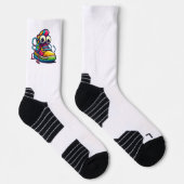Cartoon-sneakerpersonage Funny sokken (Rechts)