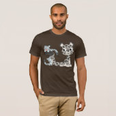 Cartoon Sneeuwluipaard en T-shirt (Voorkant volledig)