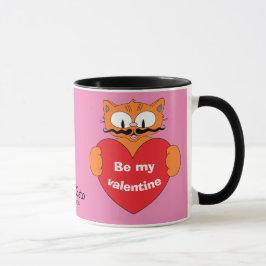 Cartoon Snorhaar Kat Senor Gato Valentijnsbeker Mok
