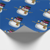 Cartoon Snowman inpakpapier (Hoek)