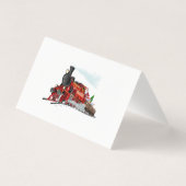 Cartoon Snta Express Briefkaart Kaart (Achterkant)