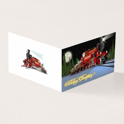 Cartoon Snta Express Briefkaart Kaart (Buitenkant)