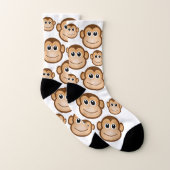 Cartoon Sock Monkey Chimp Socks Sokken (Paar)