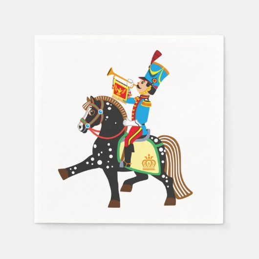 cartoon soldaat servet (Voorkant)