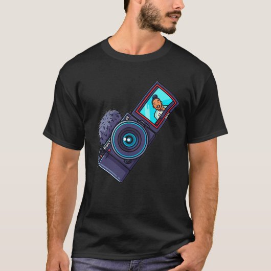 Cartoon Sony ZV-E10 T-Shirt (Voorkant)