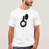 Cartoon Sousaphone Silhouette T-shirt (Voorkant)