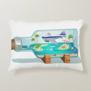 Cartoon Souvenir Fles Accent Kussen