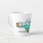 Cartoon Souvenir fles Latte Mok (Linkerhoek)