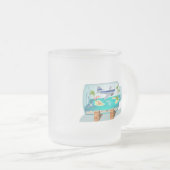 Cartoon Souvenir fles Matglas Koffiemok (Voorkant rechts)