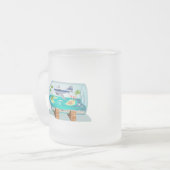 Cartoon Souvenir fles Matglas Koffiemok (Voorkant links)