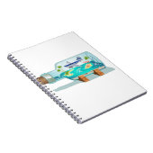 Cartoon Souvenir fles Notitieboek (Rechterzijde)