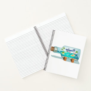 Cartoon Souvenir fles Notitieboek