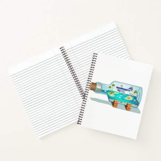 Cartoon Souvenir fles Notitieboek (Binnen)