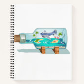 Cartoon Souvenir fles Notitieboek (Voorkant)