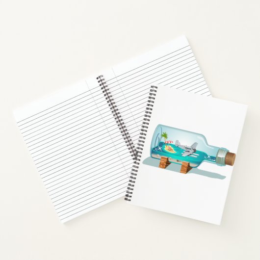 Cartoon Souvenir fles Notitieboek (Binnen)