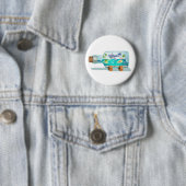 Cartoon Souvenir fles Ronde Button 5,7 Cm (In situ)