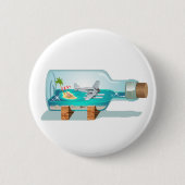 Cartoon Souvenir fles Ronde Button 5,7 Cm (Voorkant)