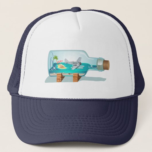 Cartoon Souvenir fles Trucker Pet (Voorkant)