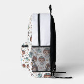 Cartoon Space Back to School Supplies Teachers Bedrukte Rugzak (Rechts)
