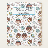 Cartoon Space Back to School Supplies Teachers  Planner (Achterkant)