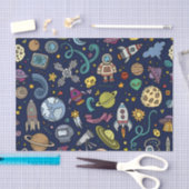 Cartoon Space Explorer Birthday Kinder Theme Tissuepapier (Craft)