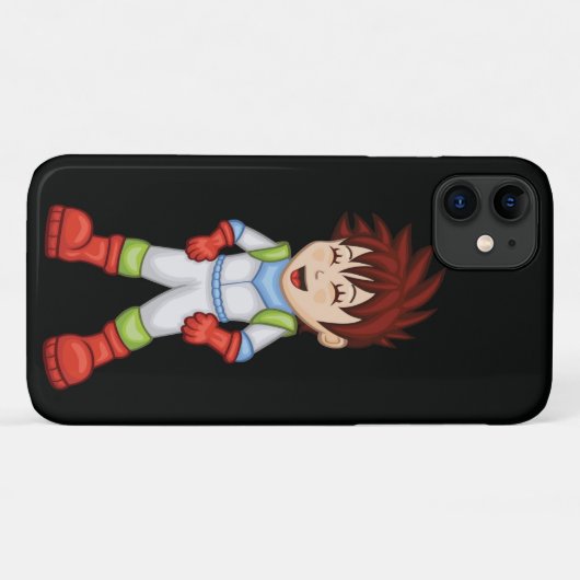 Cartoon Space Kinder/Boy Case-Mate iPhone Case (Achterkant (horizontaal))