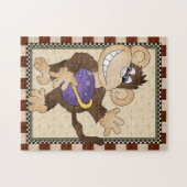 Cartoon Space Monkey kinder puzzel (Horizontaal)