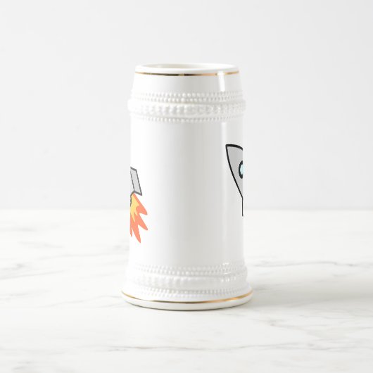 Cartoon Space Rocket Bierpul (Center)