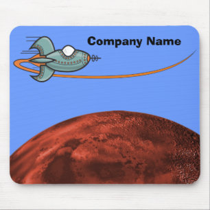 Cartoon Space Ship Alien Planet Muismat