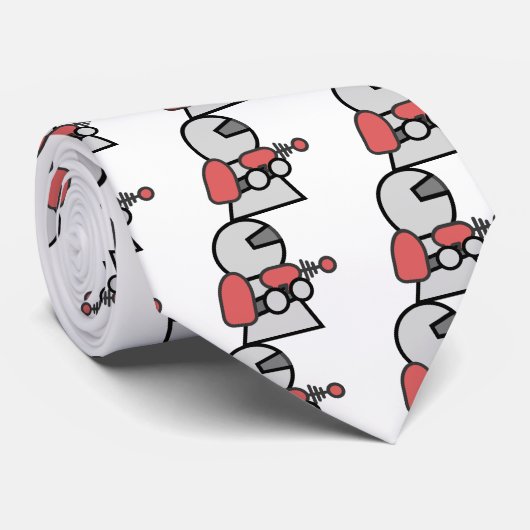 Cartoon SpaceMan Stropdas (Opgerold)