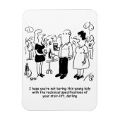 Cartoon specificaties van de trap. magneet (Verticaal)