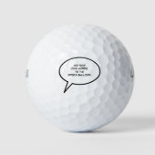 Cartoon Speech Words Golfballen (Voorkant)