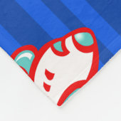 Cartoon Speelgoed | rood blauw Fleece Deken (Hoek)