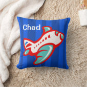 Cartoon Speelgoed | rood blauw Kussen (Deken)