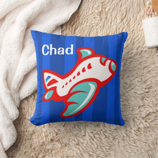 Cartoon Speelgoed | rood blauw Kussen (Deken)