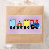 Cartoon Speelgoed Train Gift Label Label (Insitu)