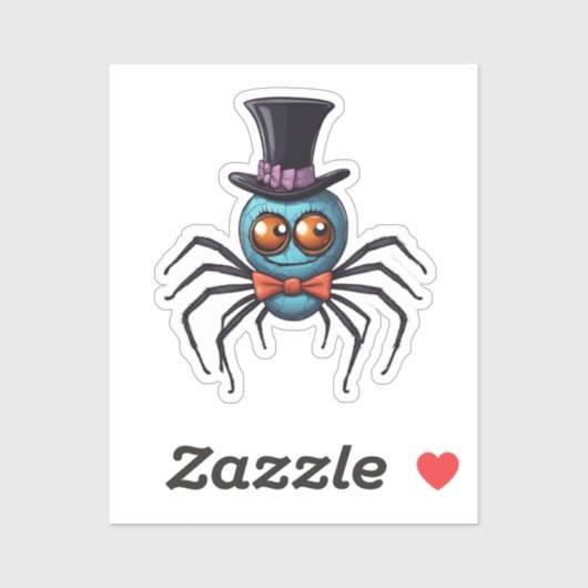 Cartoon Spider Art: Sticker (Vel)