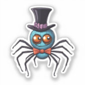Cartoon Spider Art: Sticker (Voorkant)