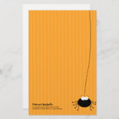 Cartoon Spider Halloween Stationery Briefpapier (Voorkant / Achterkant)