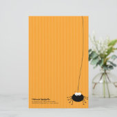 Cartoon Spider Halloween Stationery Briefpapier (Staand voorkant)