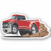 Cartoon spier pick-up sticker (Voorkant)