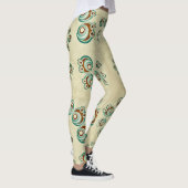 Cartoon Spiraal Beer Karakter Leggings (Rechts)