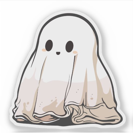 Cartoon spook sticker (Voorkant)
